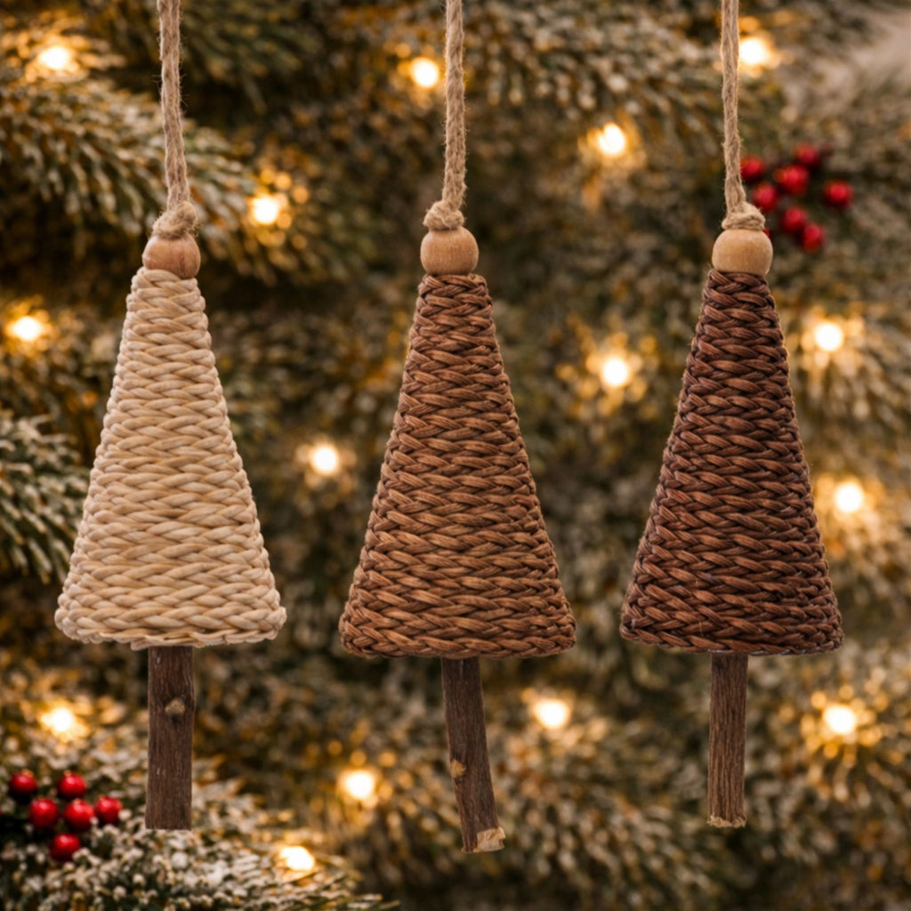Tree Ornament Set of 12 Ð 5"H Plastic