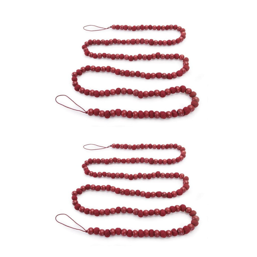 Wood Bead Garland (Set of 2)
