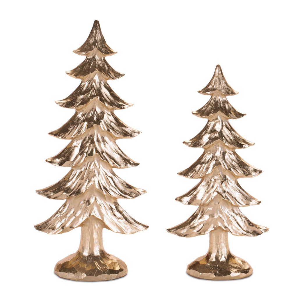 Metallic Pine Tree (Set of 2)