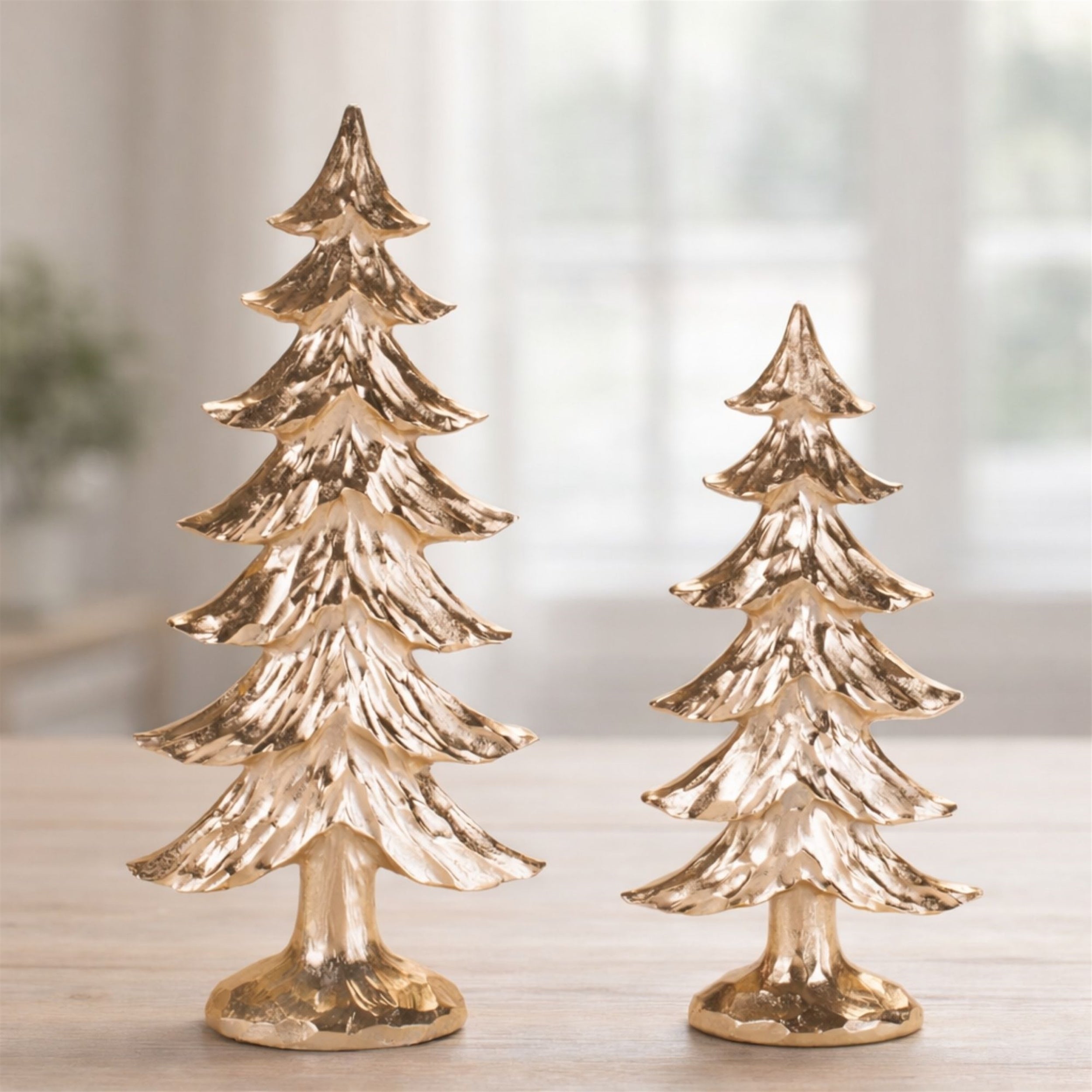 Metallic Pine Tree (Set of 2)