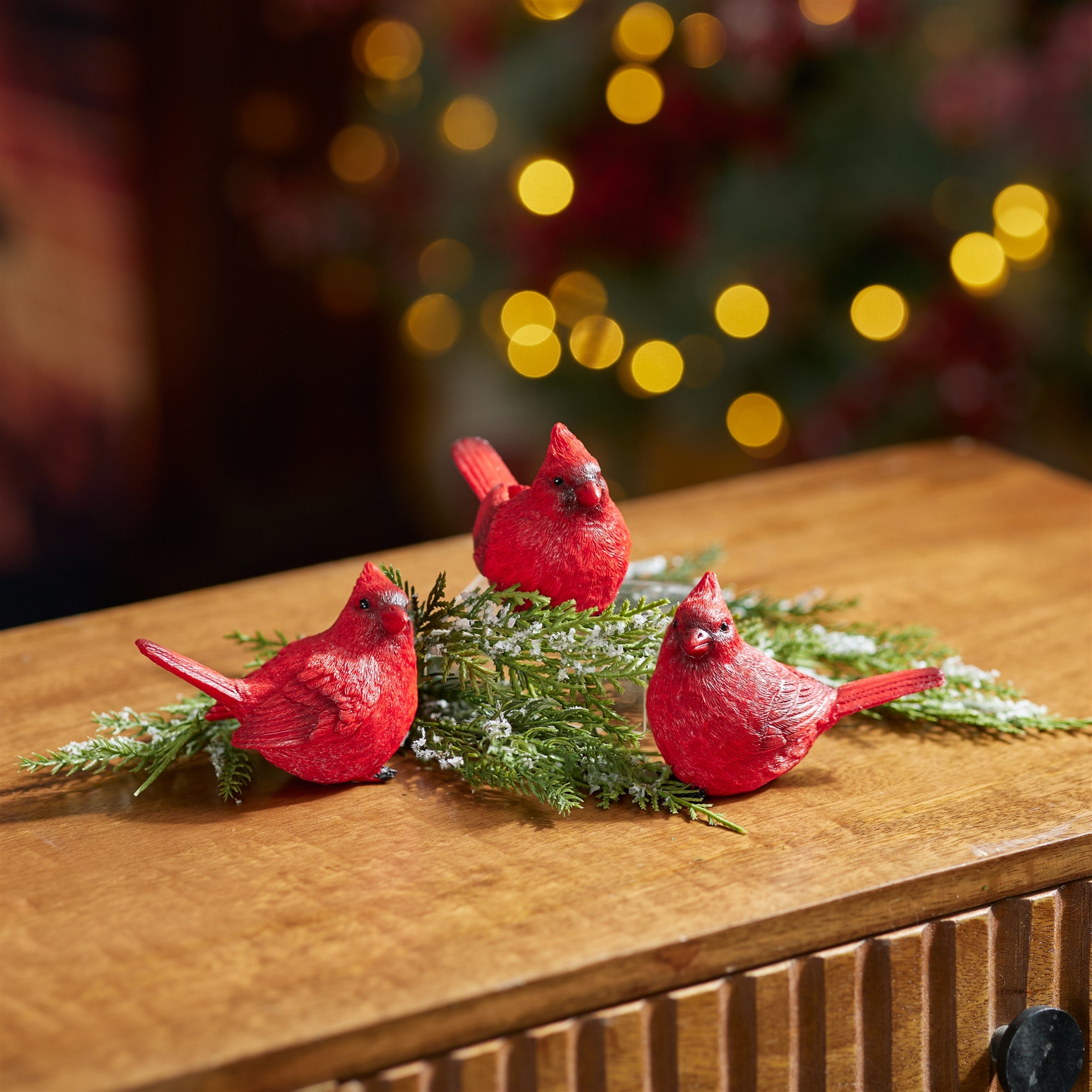 Cardinal Bird Figurine (Set of 6)