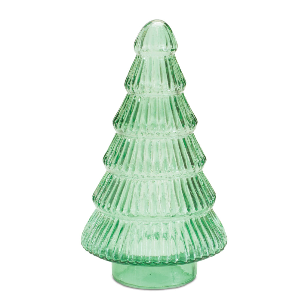 Textured Glass Christmas Tree (Set of 2)