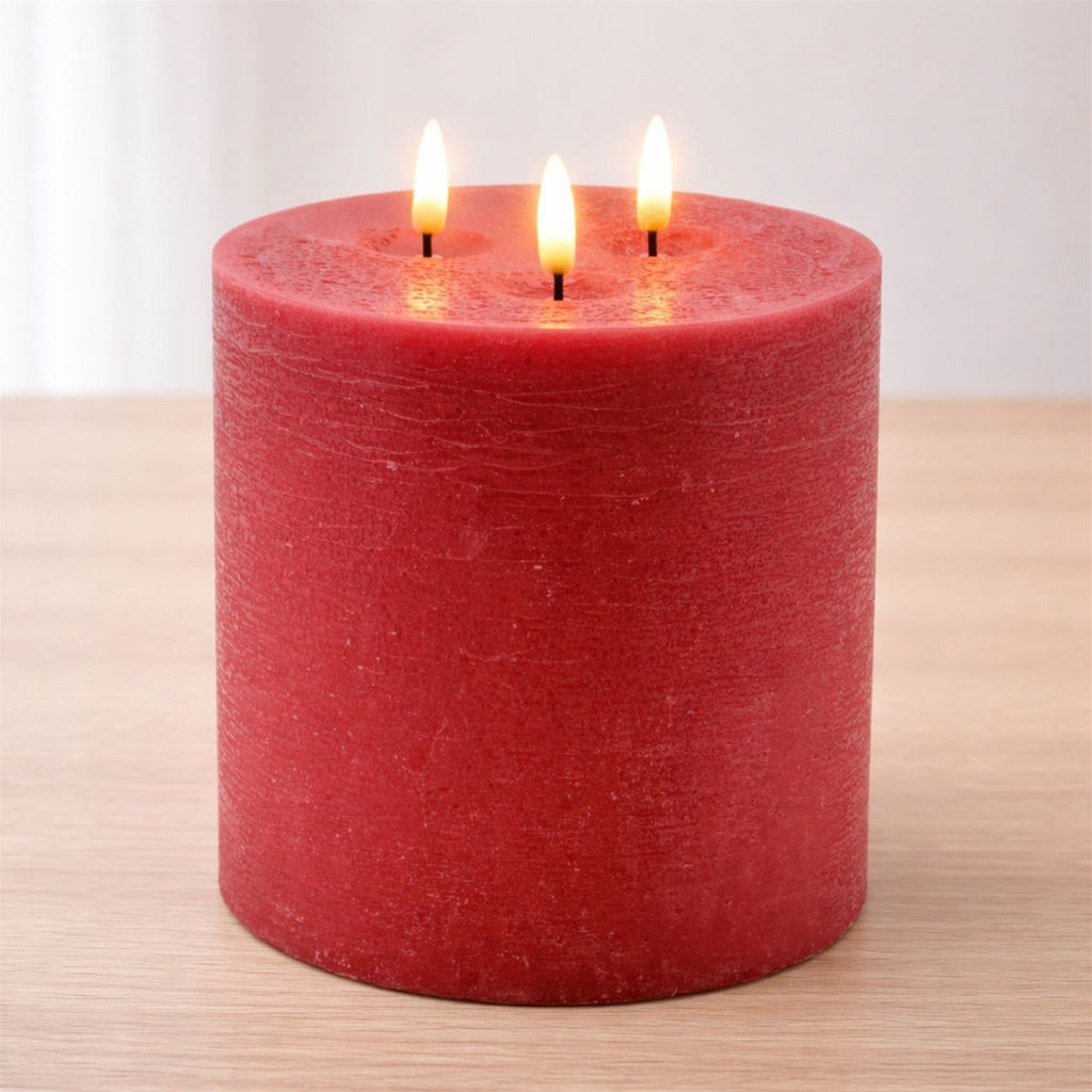 FIA Red Triple Wick Candle (Set of 2)