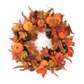 Pumpkin & Pinecone Fall Harvest Wreath 24"D