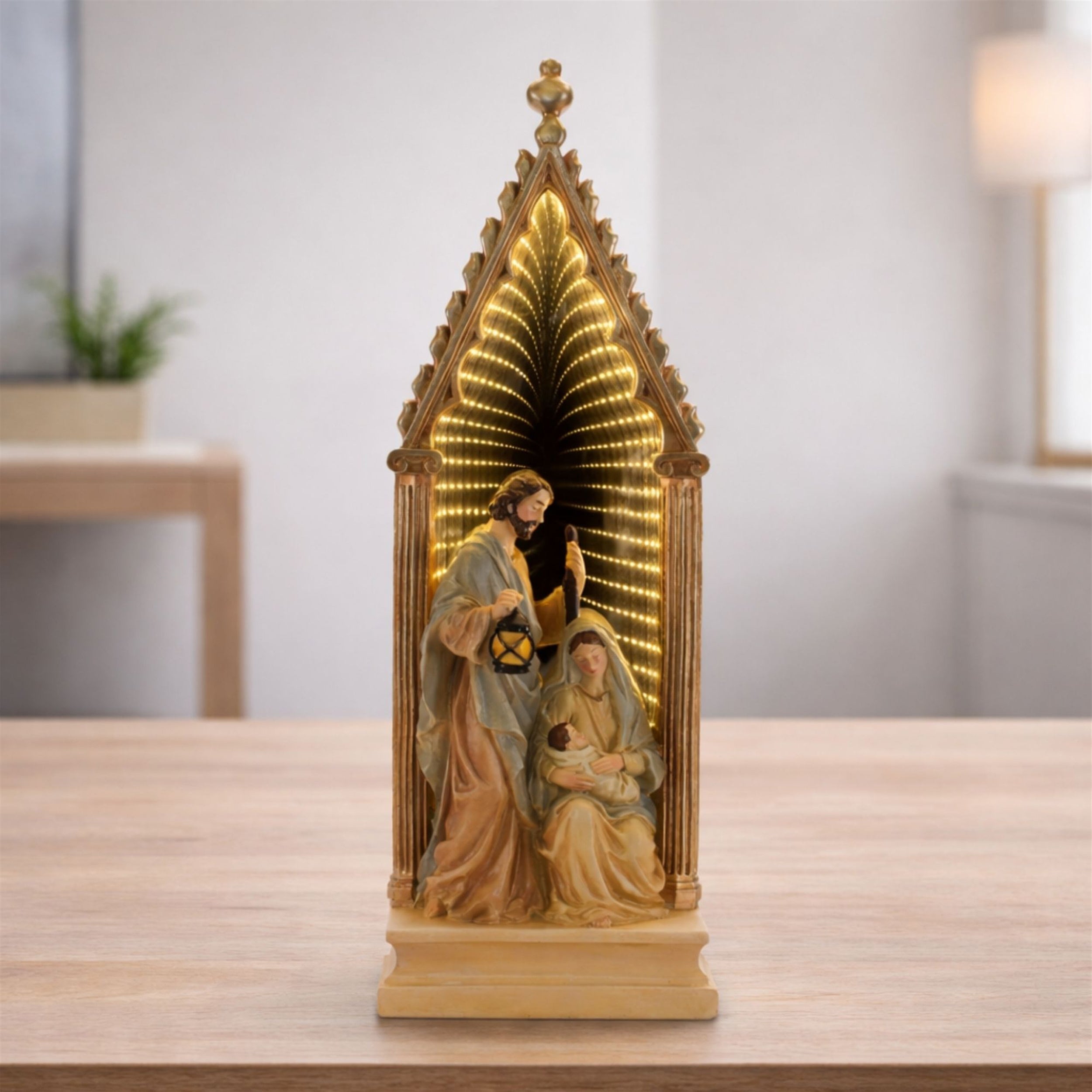Holy Family Nativity with Ekkolight Arch