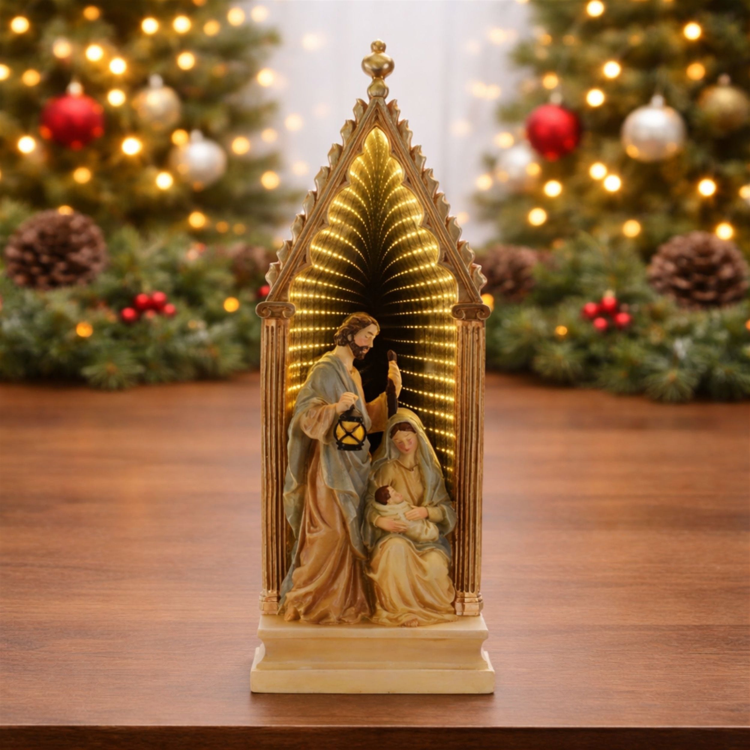 Holy Family Nativity with Ekkolight Arch