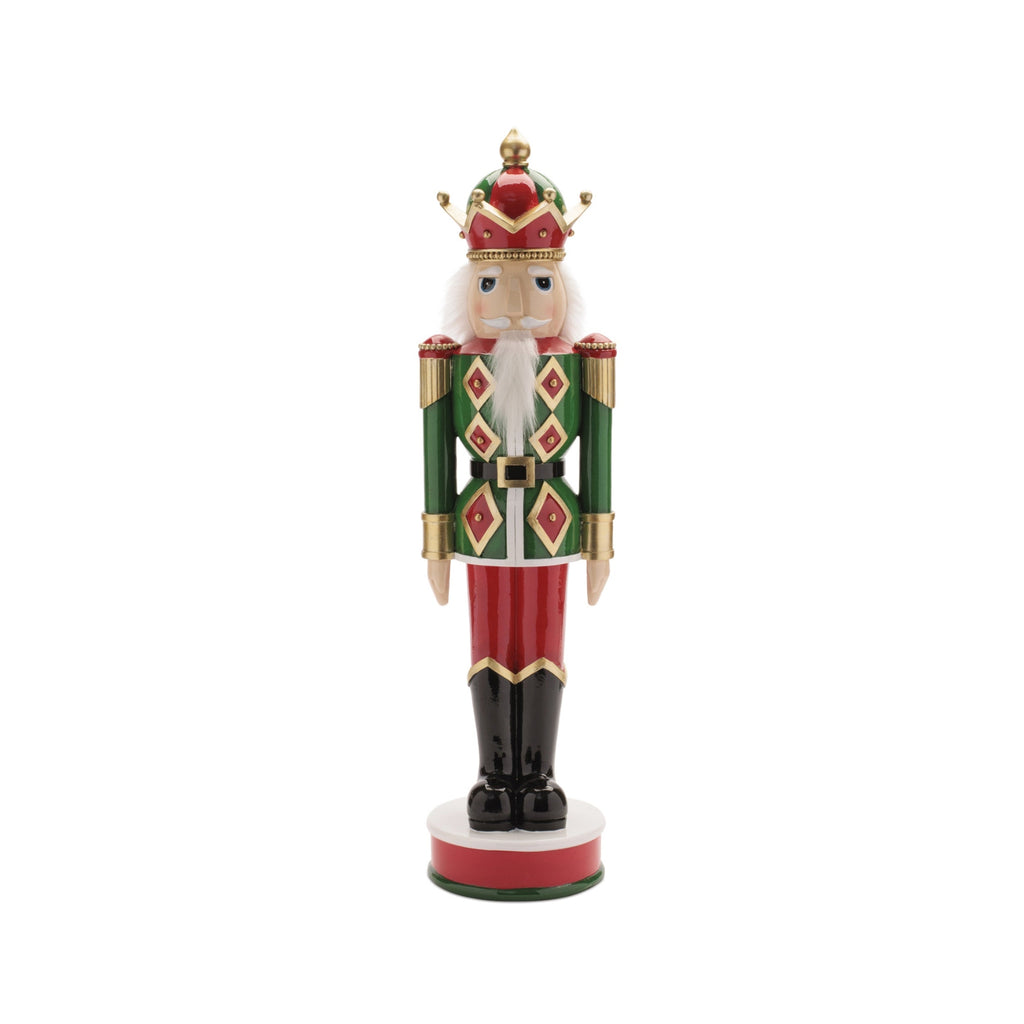 Nutcracker Statue with Gold Accents (Set of 2)
