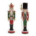 Nutcracker Statue with Gold Accents (Set of 2)