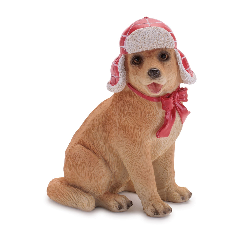 Holiday Dog with Scarf and Hat Accents (Set of 4)