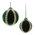 Shimmer Ball Ornaments (Set of 4) Ð 3" & 4" Plastic/Polyester Christmas Decorations