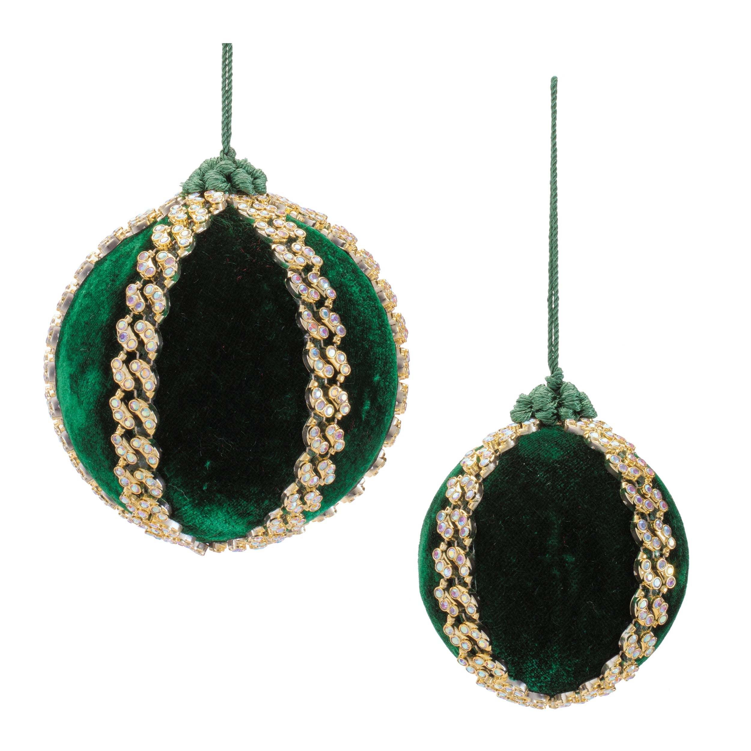 Shimmer Ball Ornaments (Set of 4) Ð 3" & 4" Plastic/Polyester Christmas Decorations