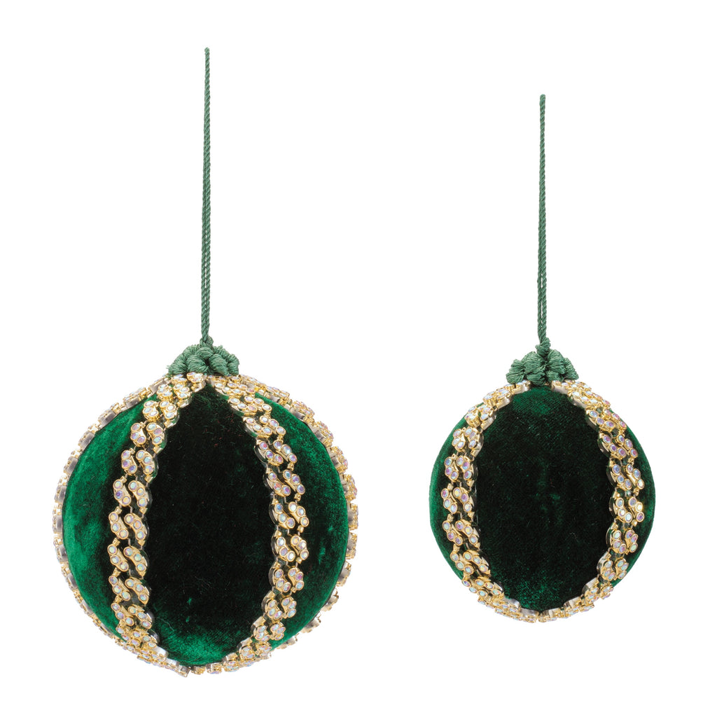 Shimmer Ball Ornaments (Set of 4) Ð 3" & 4" Plastic/Polyester Christmas Decorations