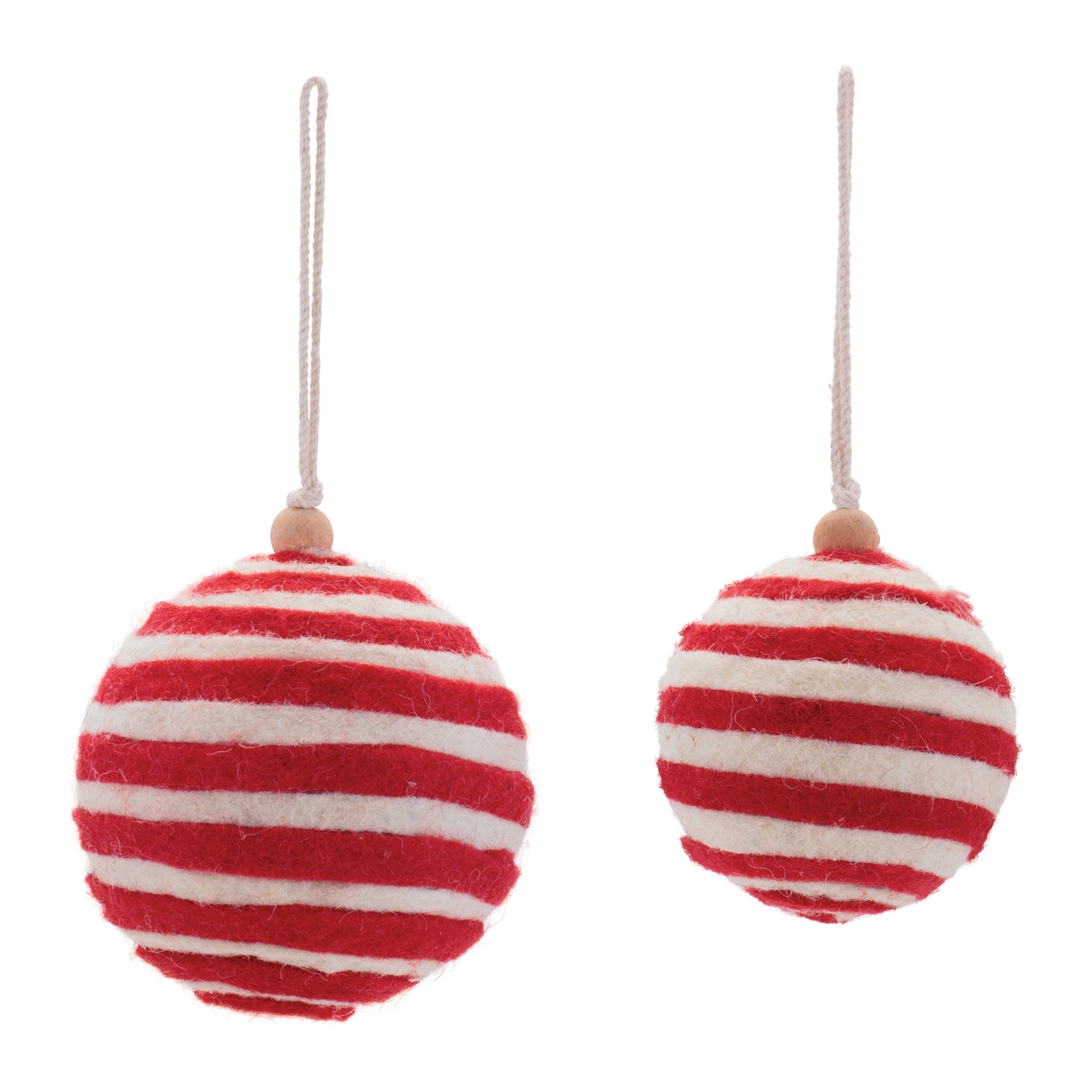 Glitter Ball Ornaments (Set of 8) Ð 3" & 4" Plastic/Polyester Christmas Decorations