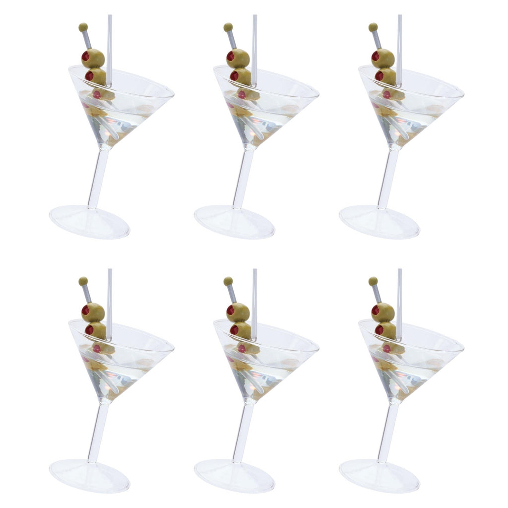 Martini Glass Ornament (Set of 6)