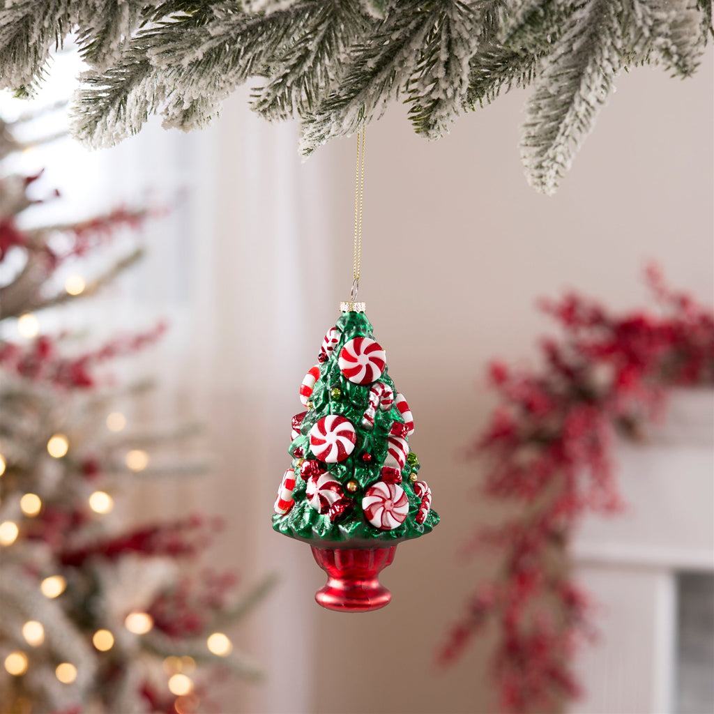 Glass Candy Tree Ornaments (Set of 12)