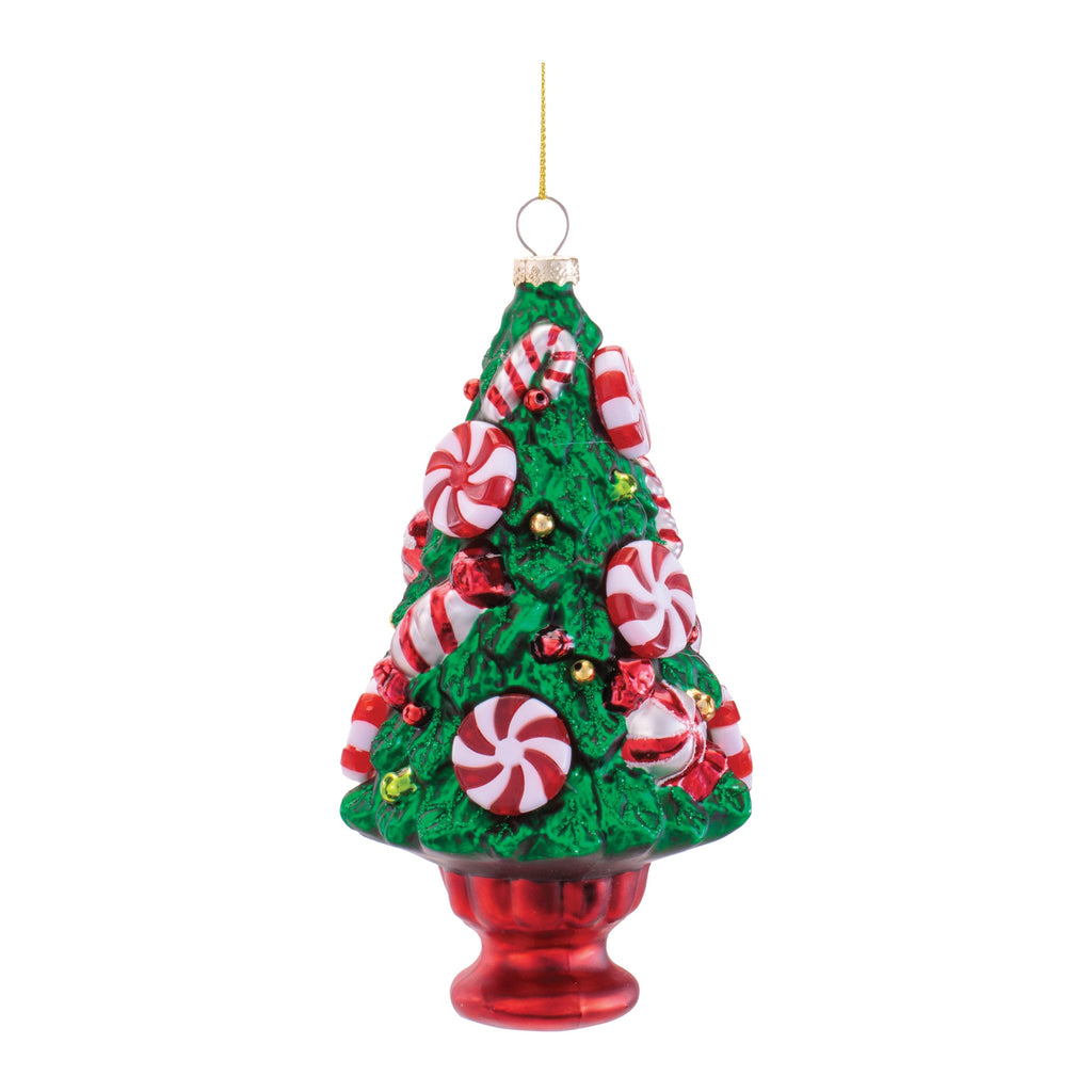 Glass Candy Tree Ornaments (Set of 12)