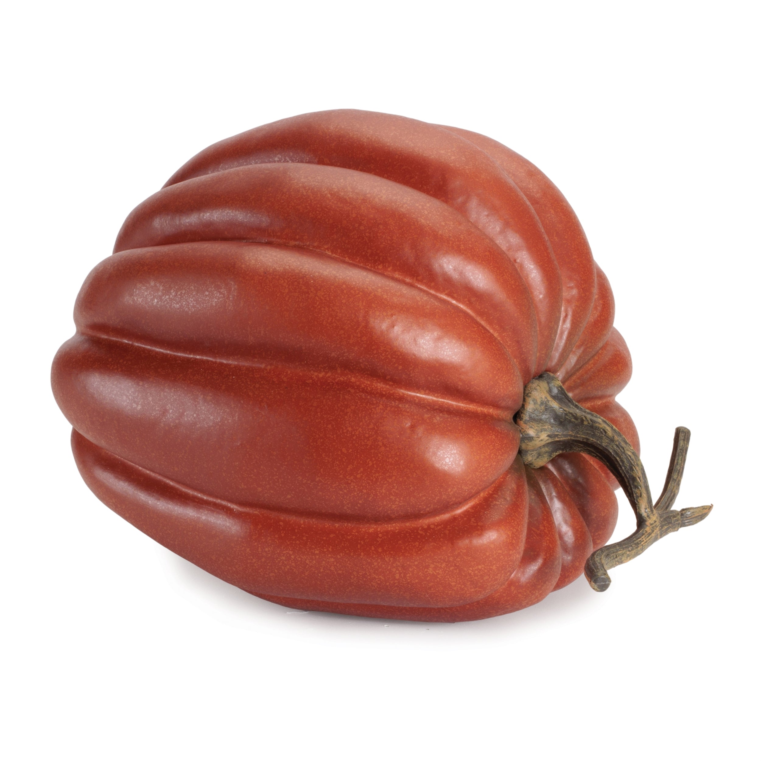 Rustic Ribbed Decorative Pumpkin 12.5"H