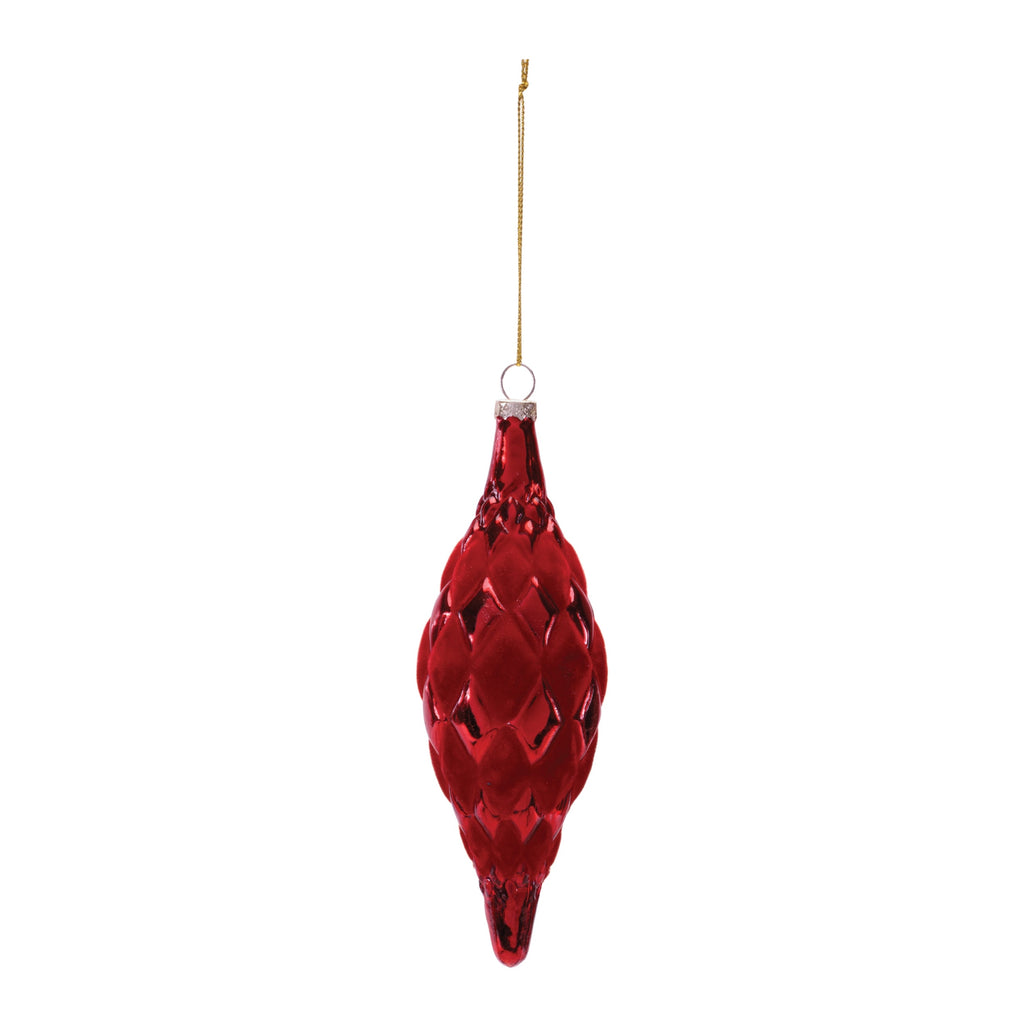 Glass Drop Ornaments (Set of 12)