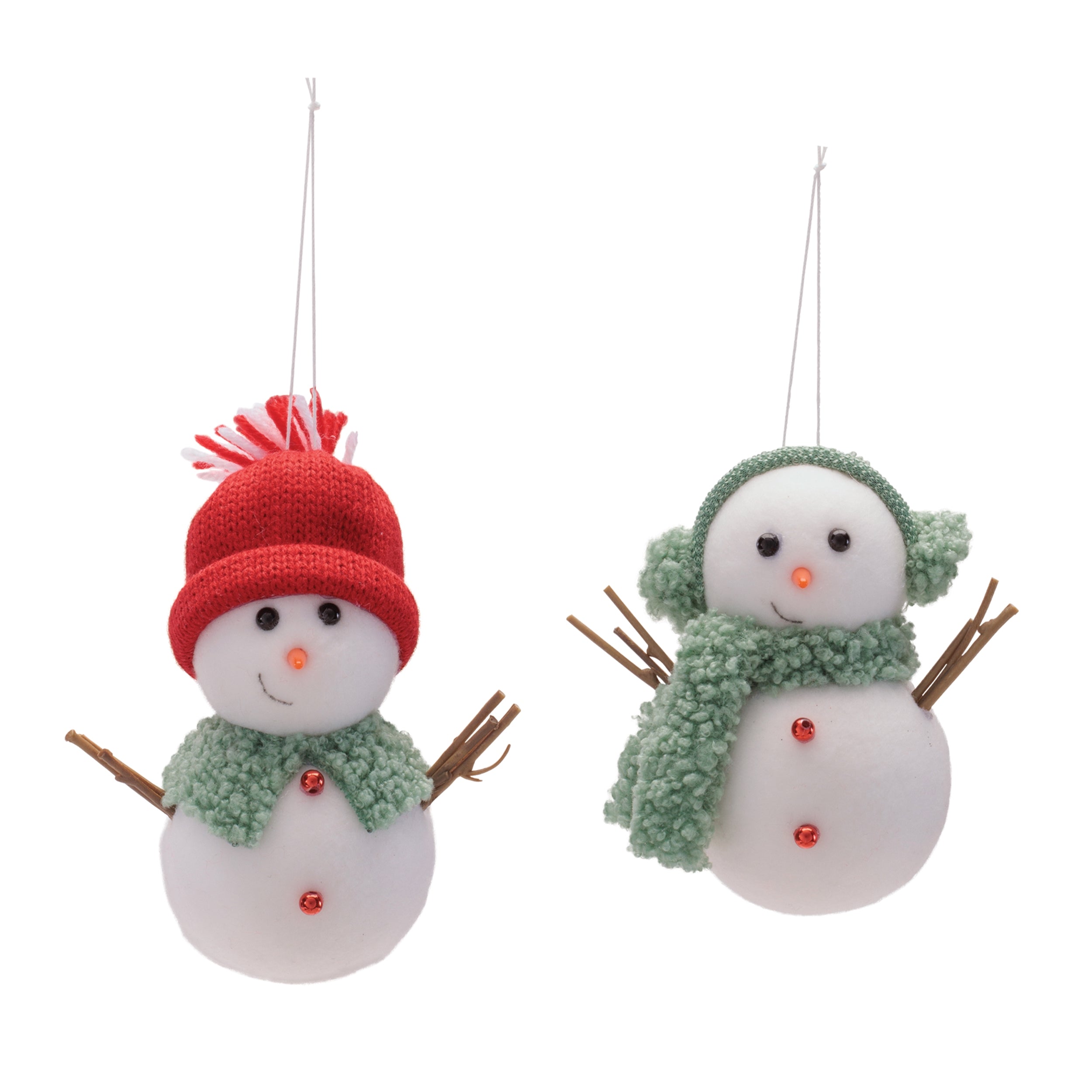 Snowman Ornaments (Set of 12)