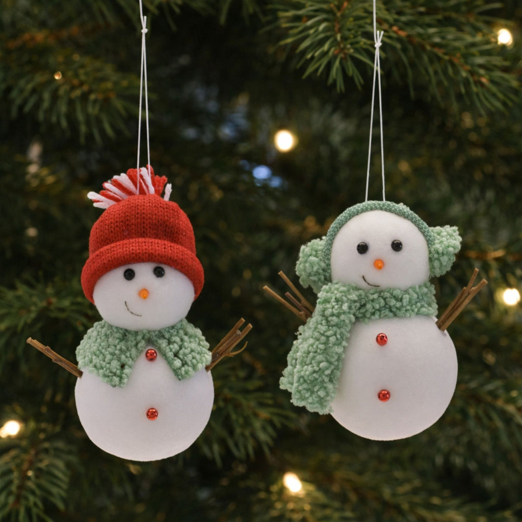 Snowman Ornaments (Set of 12)