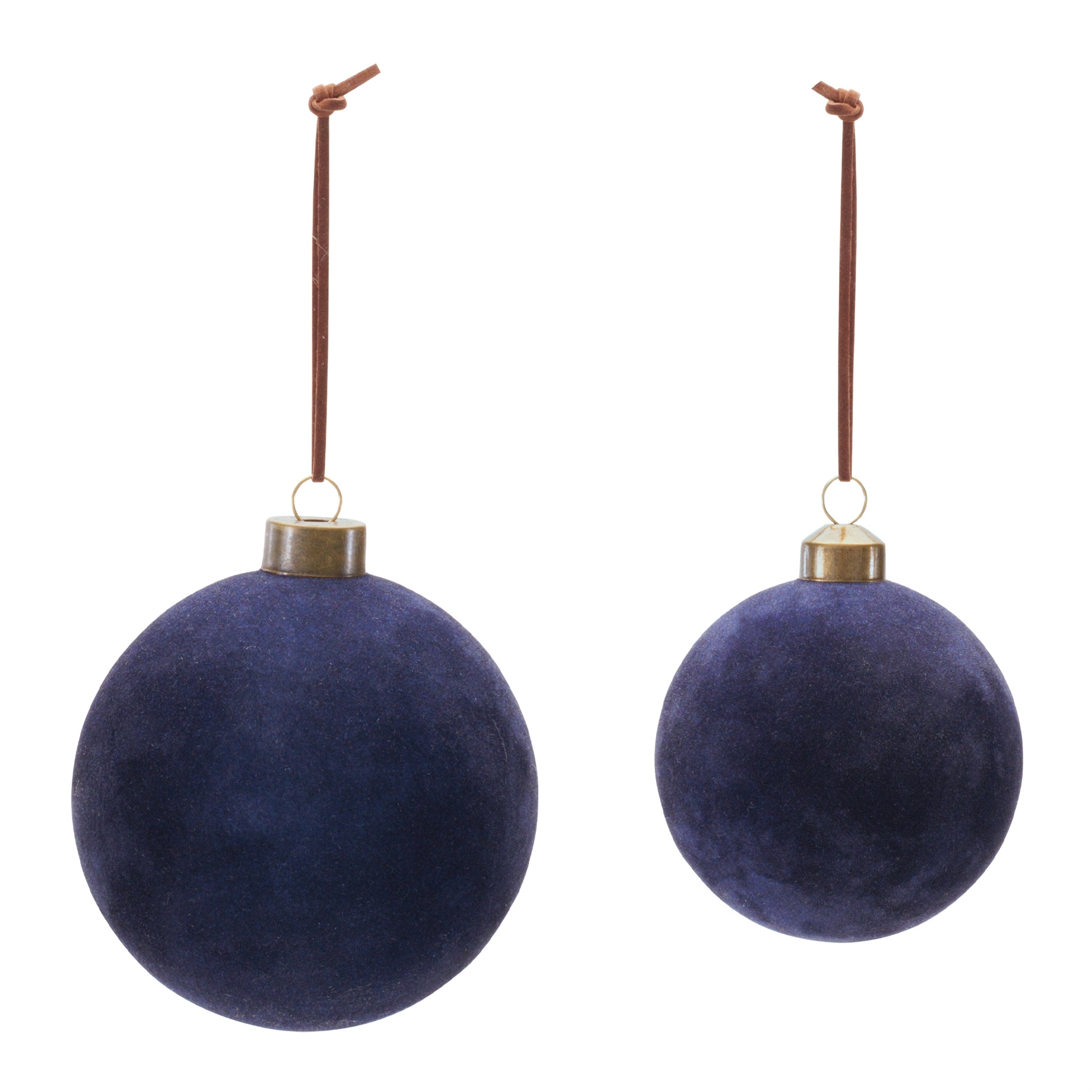 Velvet Glass Ball Ornament (Set of 12)