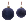 Velvet Glass Ball Ornament (Set of 12)