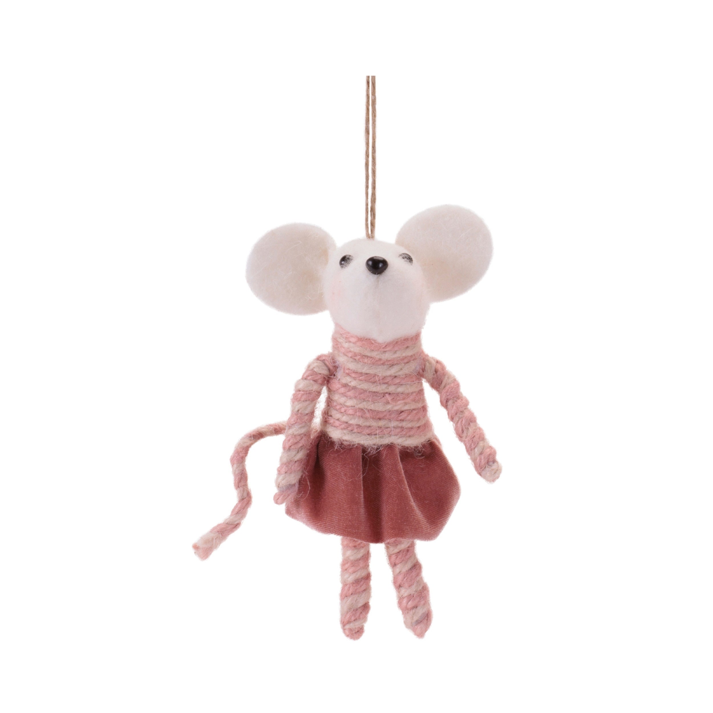 Plush Mouse Ornament (Set of 2)