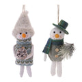 Large Snowman Ornaments (Set of 6)