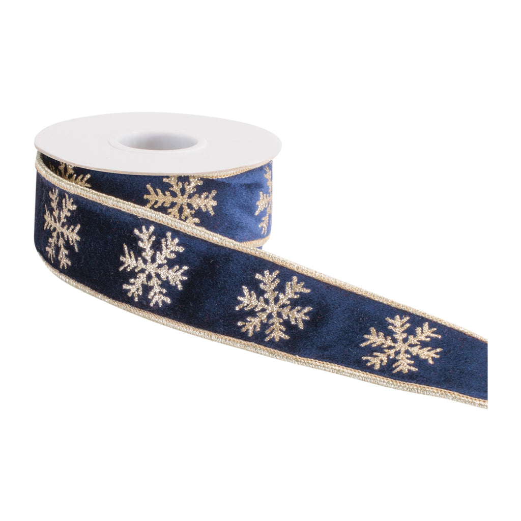 Snowflake Wired Ribbon (Set of 2)