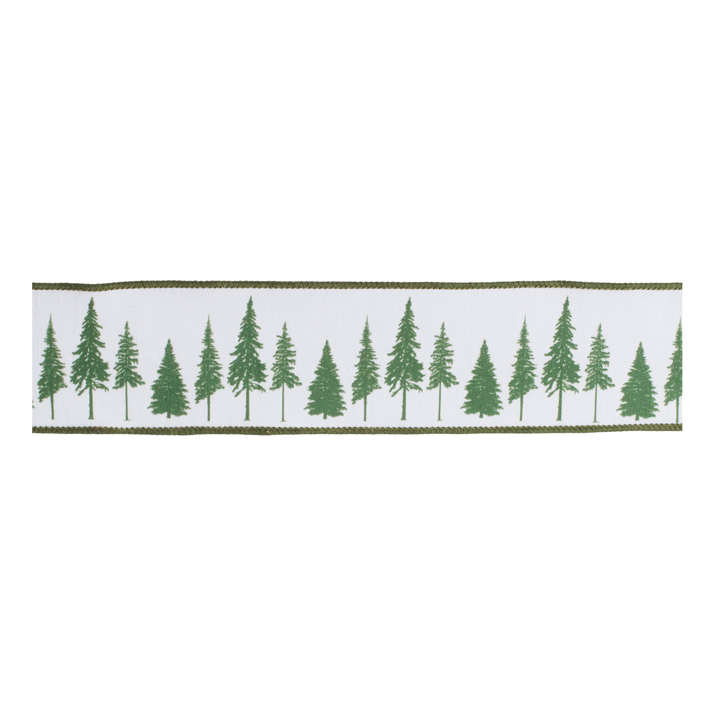 Pine Tree Wired Ribbon (Set of 2)