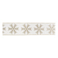 Snowflake Wired Ribbon 4" x 5 Yds.