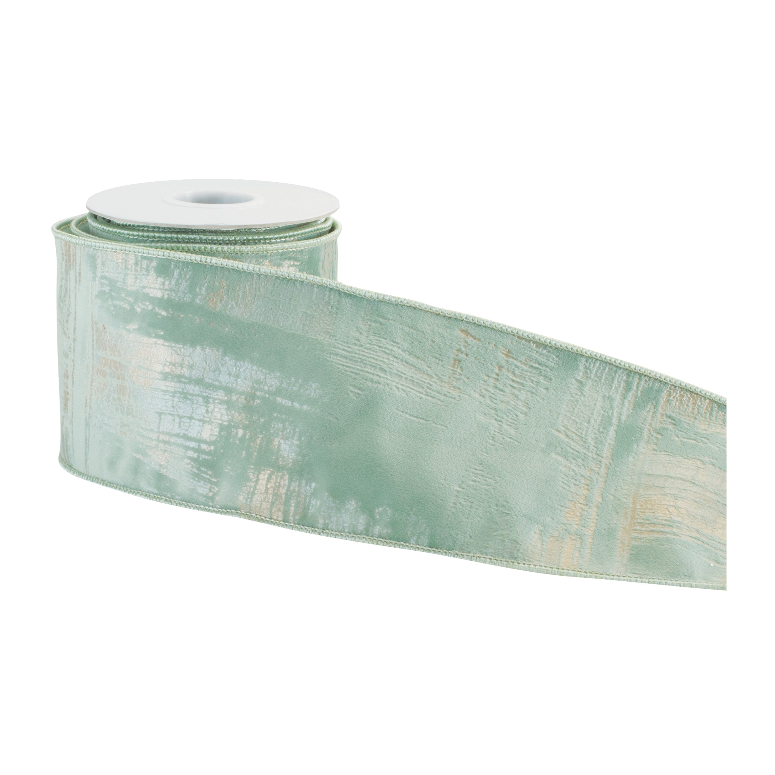 Distressed Brushstroke Wired Ribbon 4" x 5 Yds.