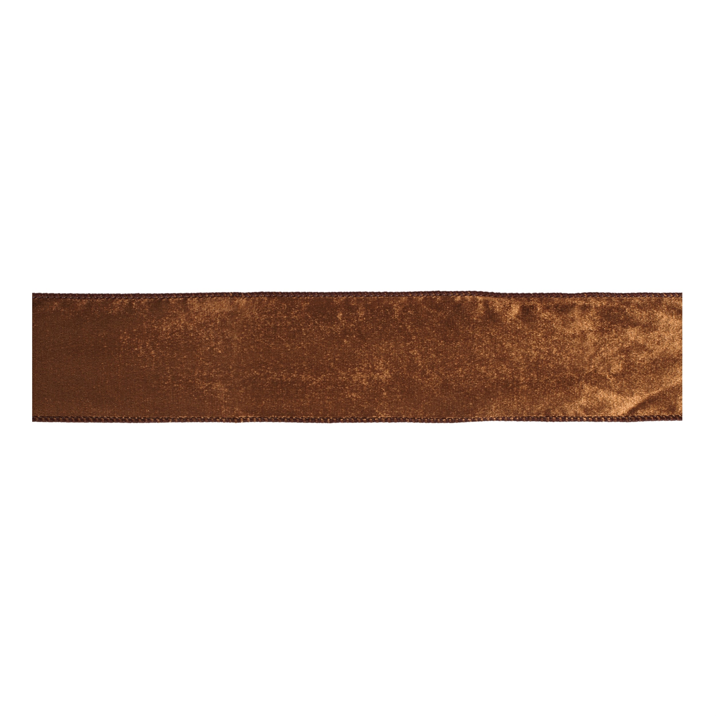 Rust Velvet Wired Ribbon 2.5" x 10 Yds.