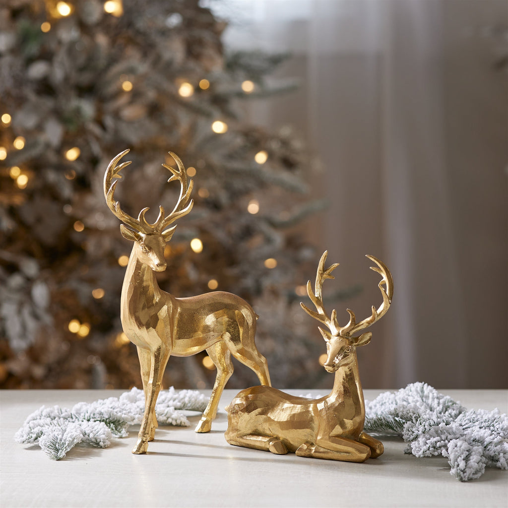 Metallic Deer Figurine (Set of 2)