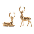 Metallic Deer Figurine (Set of 2)