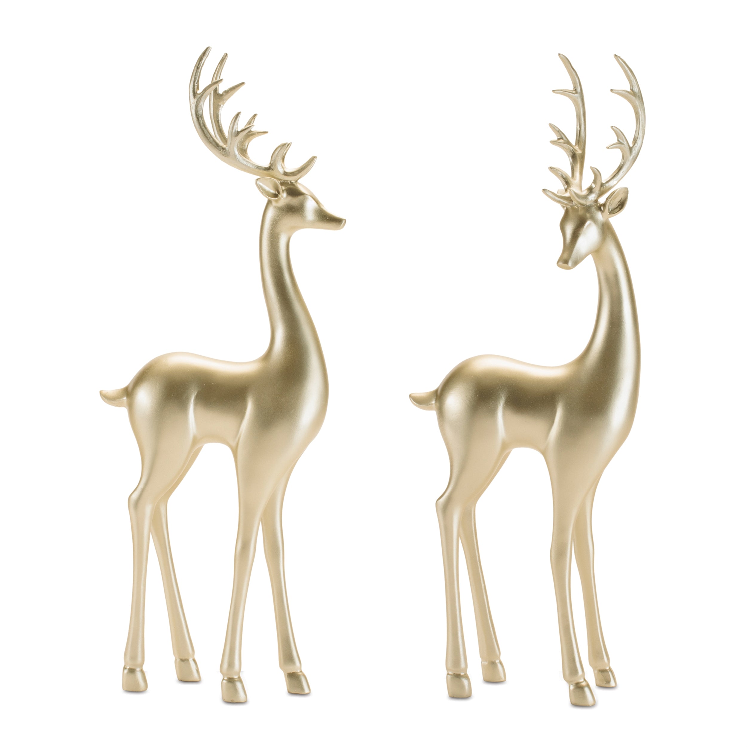 Modern Metallic Deer Figurine (Set of 4)