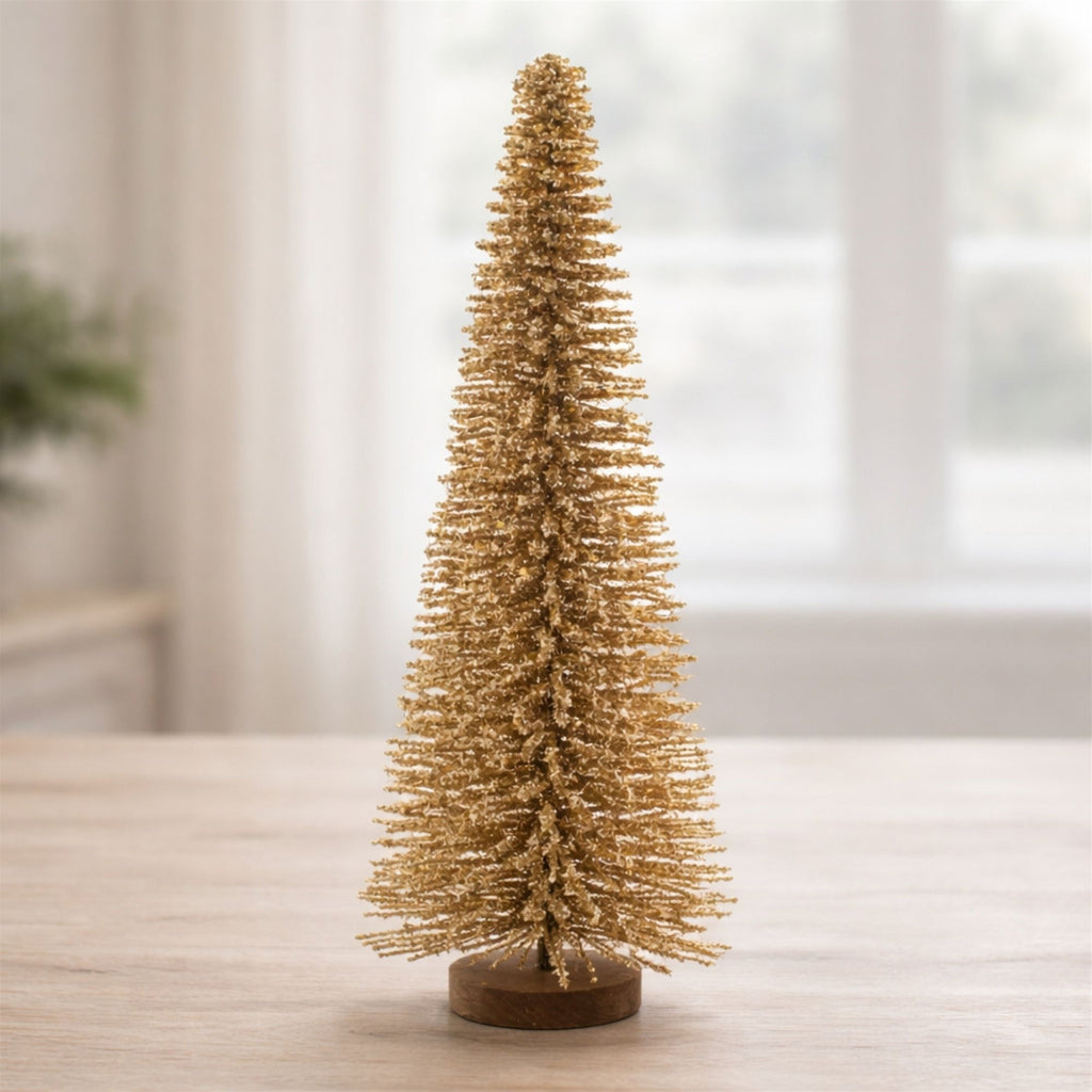 Glitter Iron Christmas Tree 23.5"H