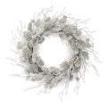 Flocked Pine Cone and Twig Wreath 24"D