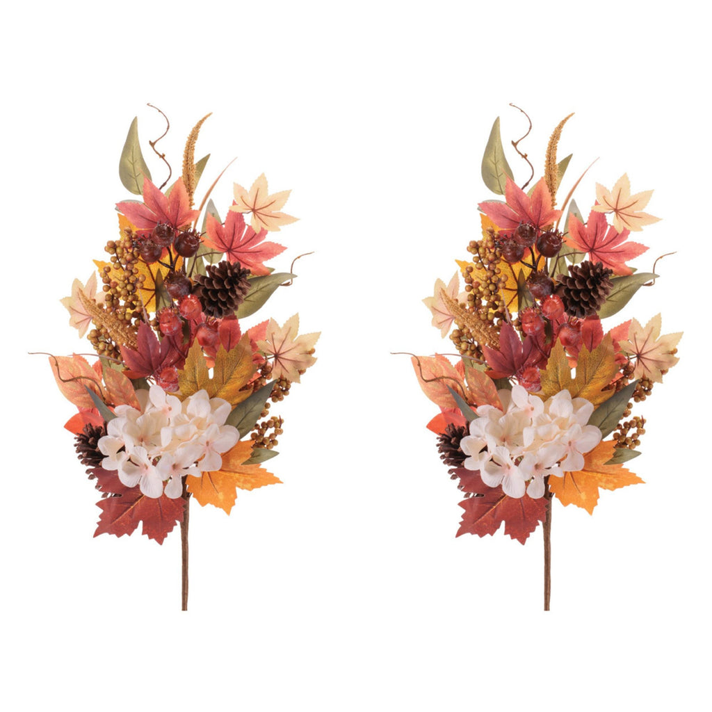 Harvest Mixed Hydrangea Spray (Set of 2)