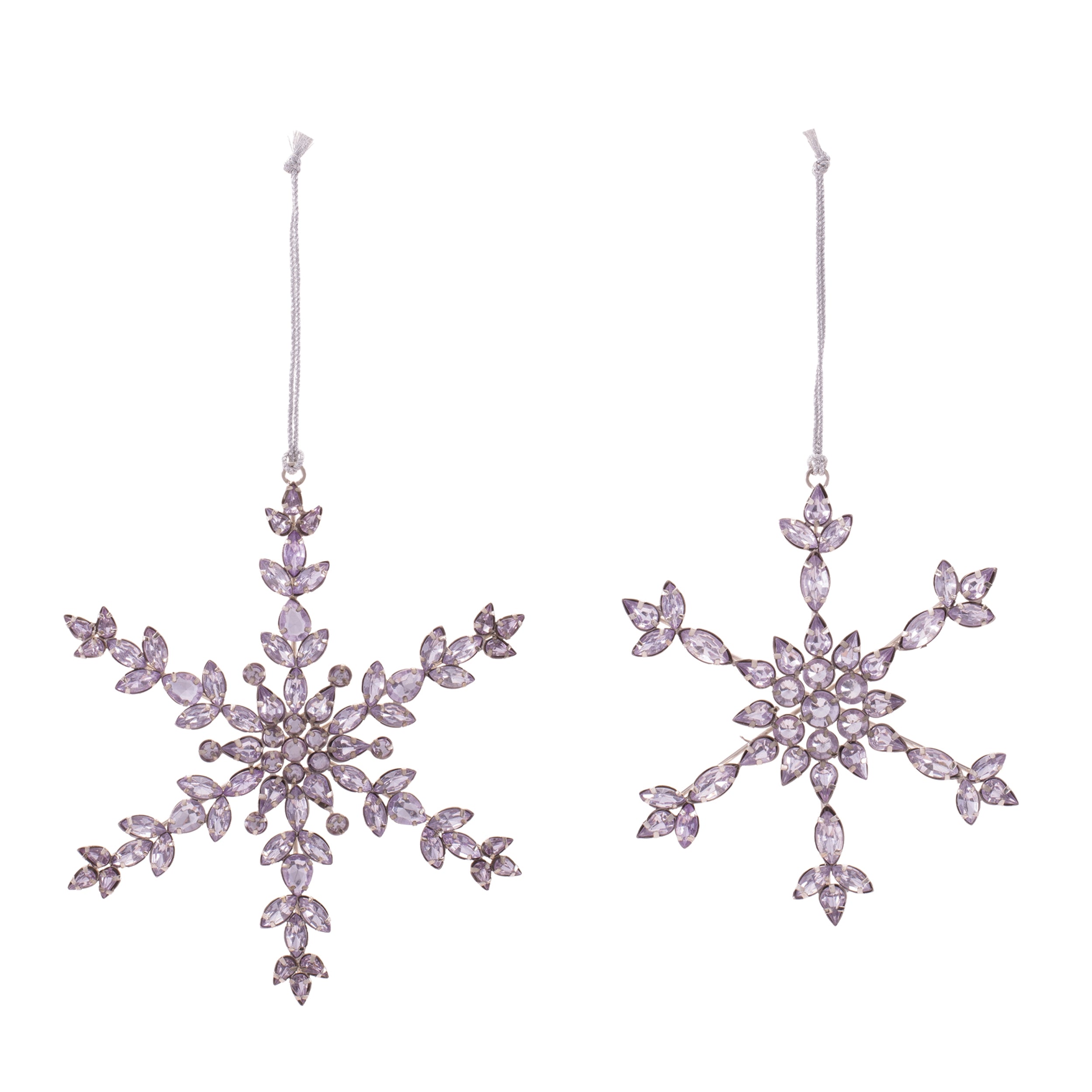 Snowflake Jewel Ornaments (Set of 6)