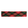 Tartan Plaid Wired Cotton Ribbon 2.5" x 5 Yds.
