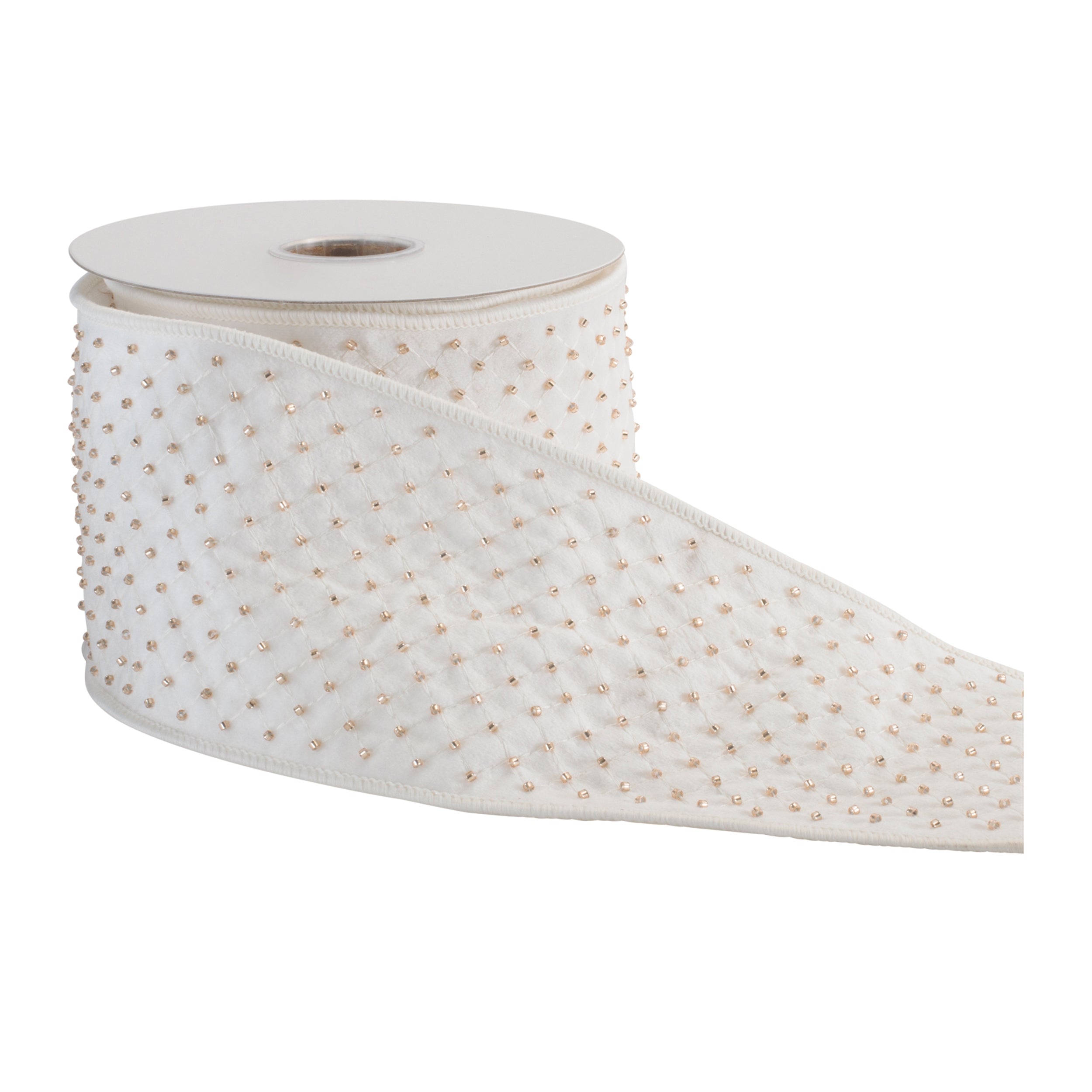 Sheer Dot Wired Ribbon 4" x 5 Yds.