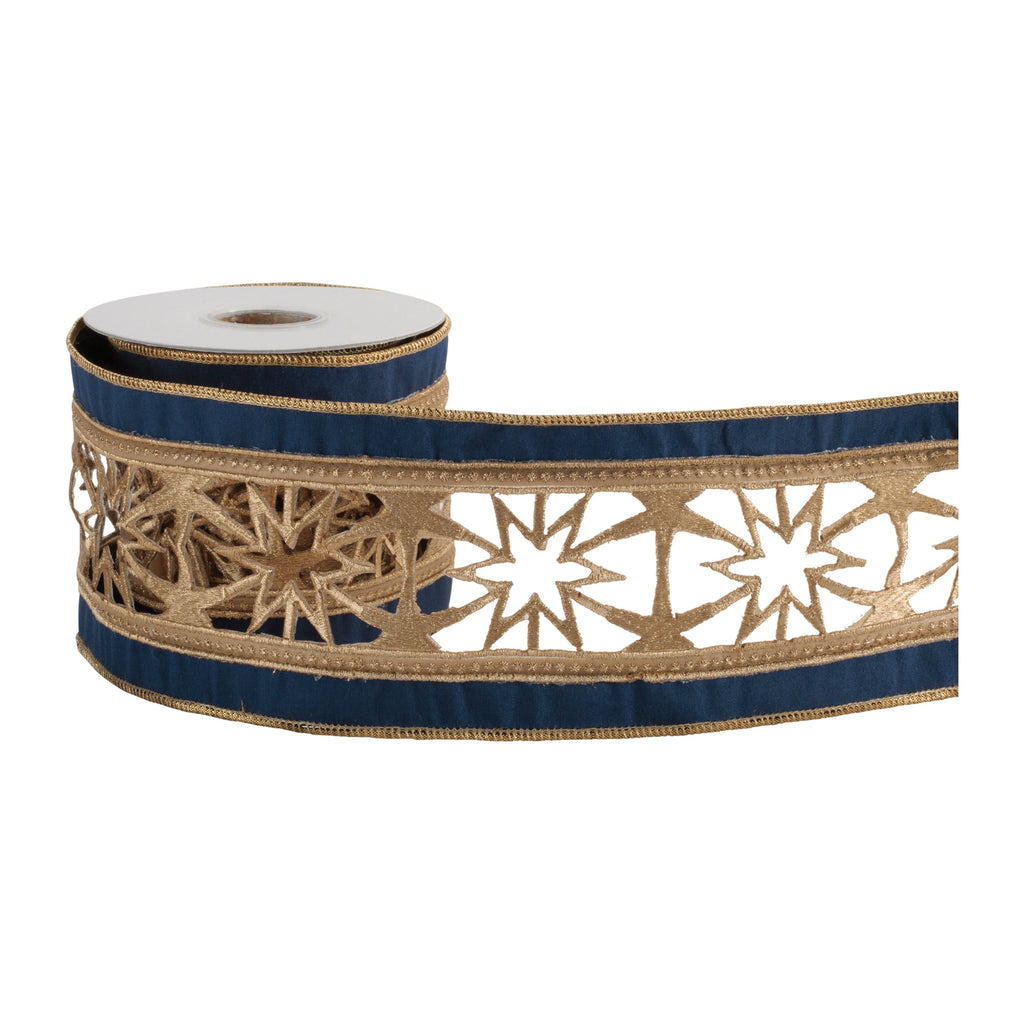 Starburst Cutout Ribbon with Border 4" x 5 Yds.