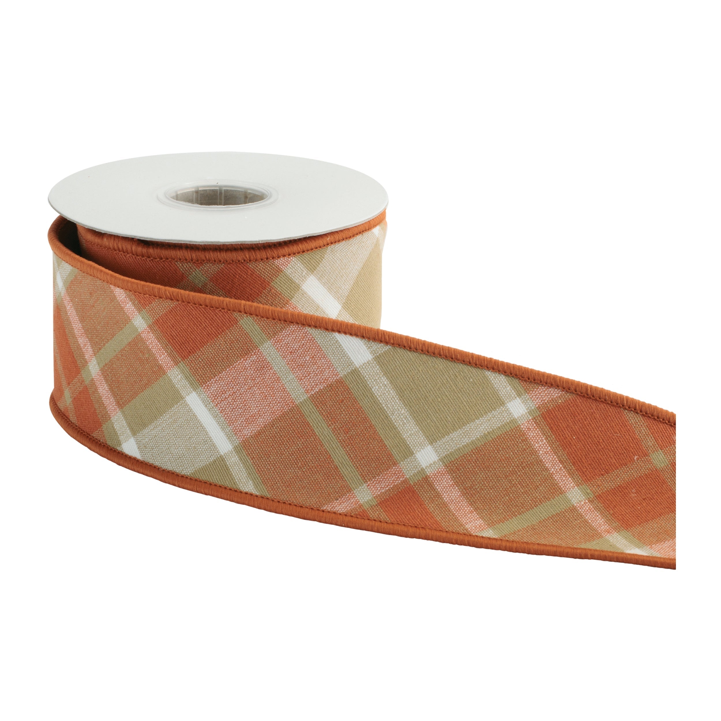 Classic Plaid Wired Cotton Ribbon 2.5" x 5 Yds.
