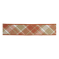 Classic Plaid Wired Cotton Ribbon 2.5" x 5 Yds.