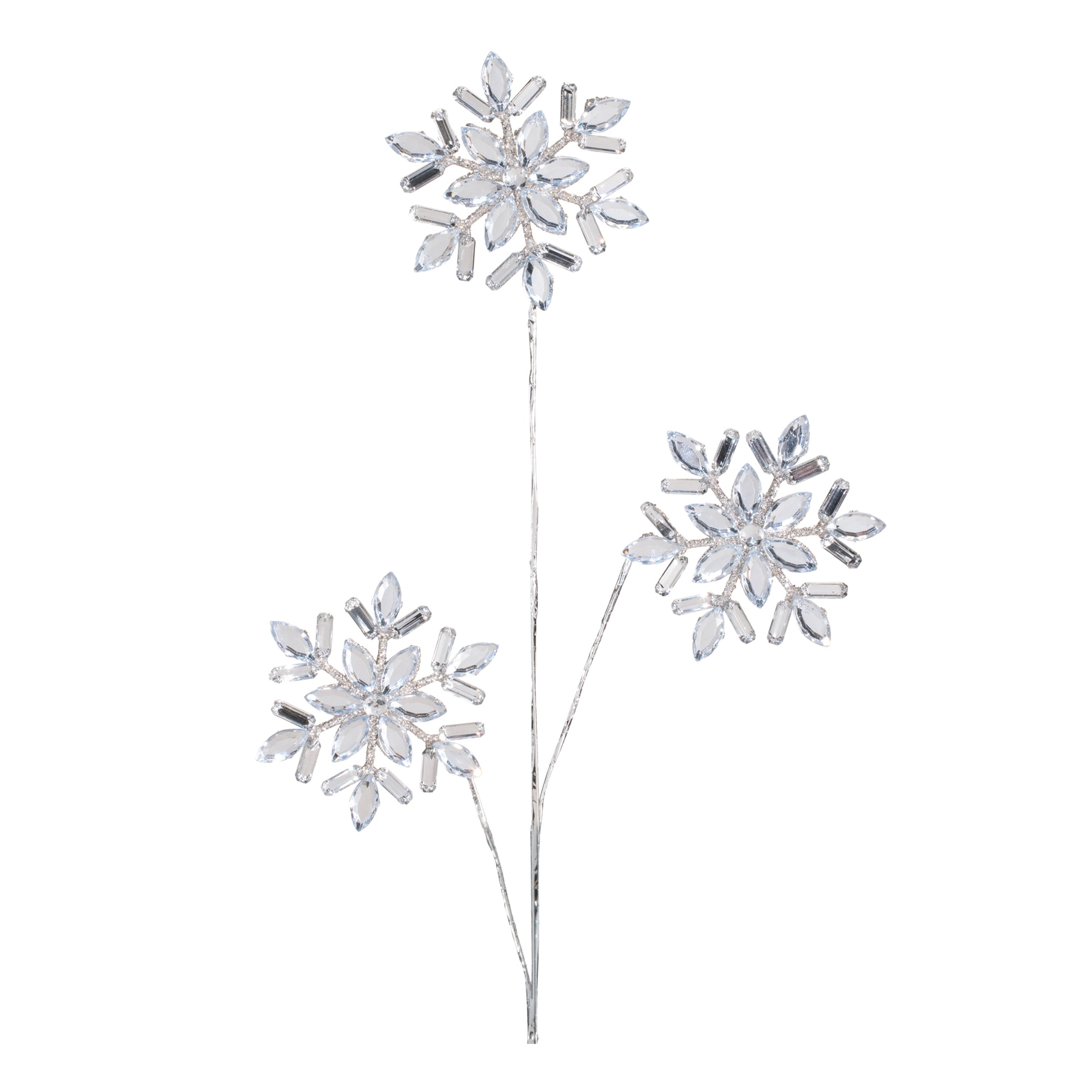 Jewel Snowflakes Spray (Set of 2)