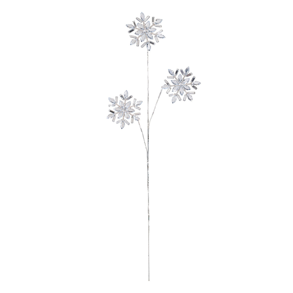 Jewel Snowflakes Spray (Set of 2)