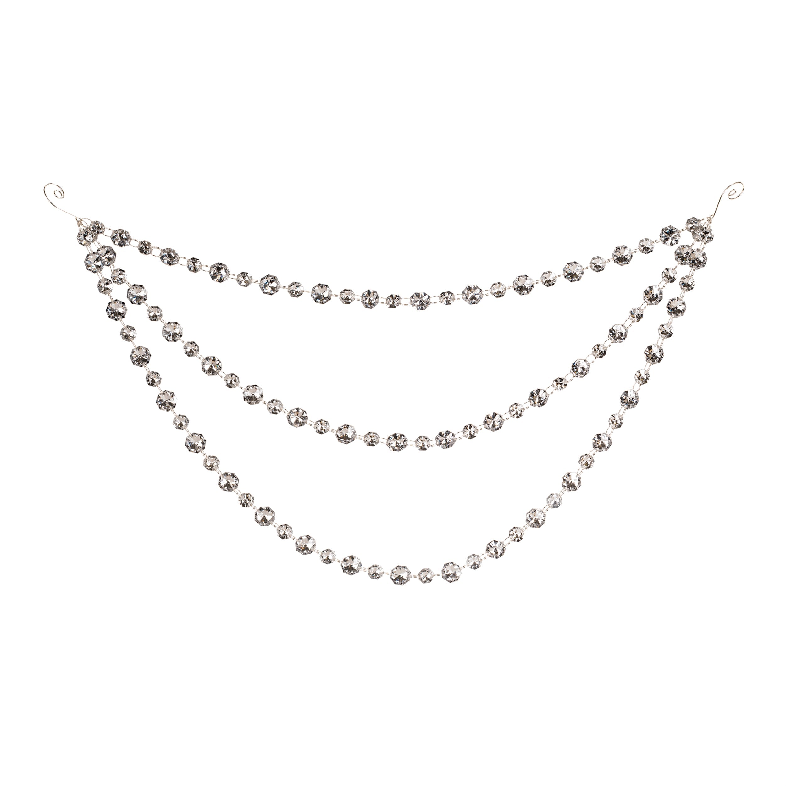 Triple Strand Bead Garland (Set of 2)
