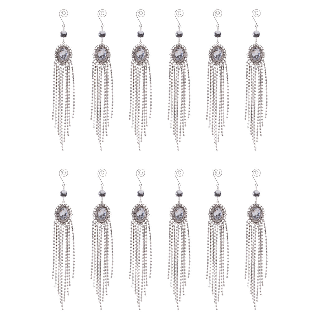 Jewel Drop Ornaments (Set of 12)