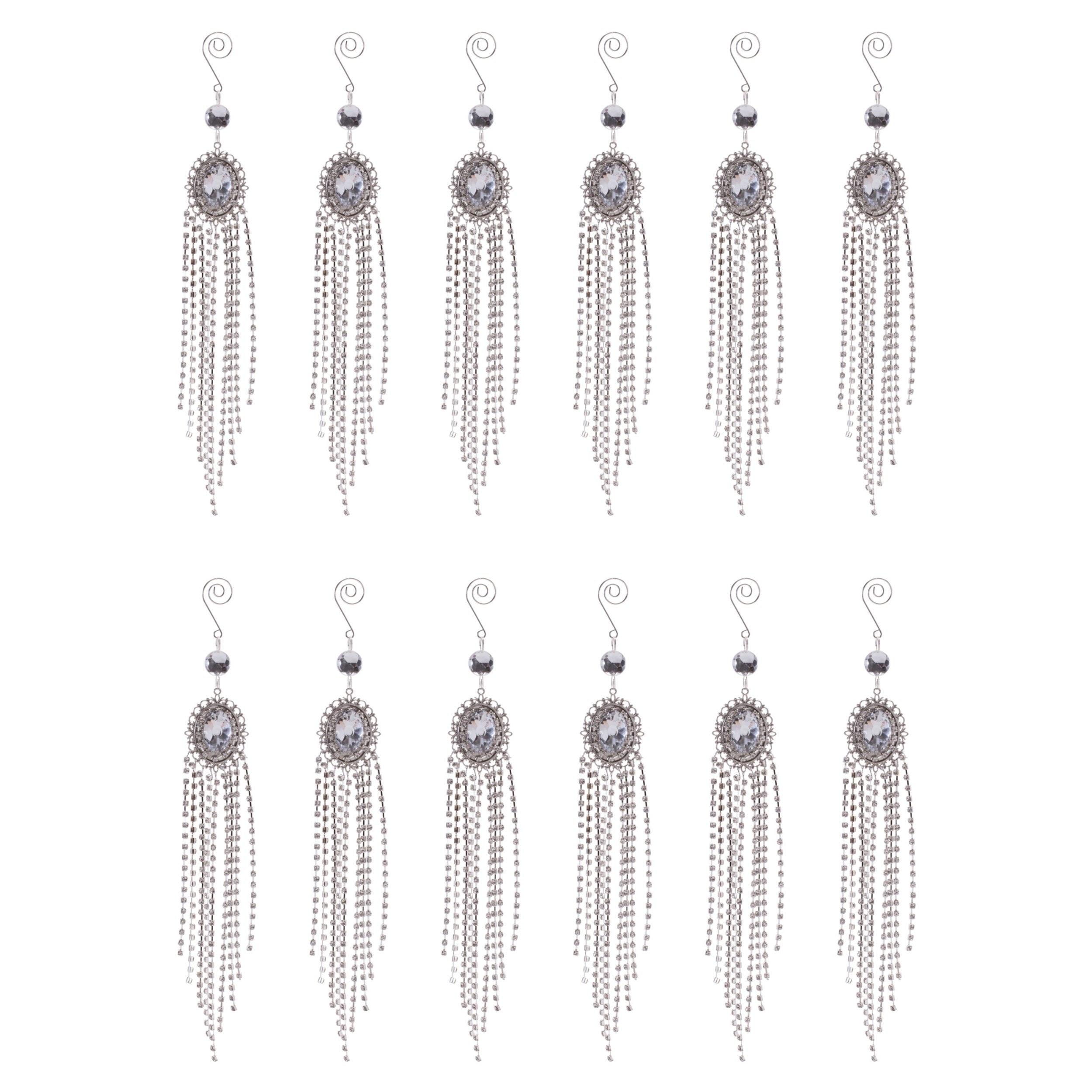 Jewel Drop Ornaments (Set of 12)